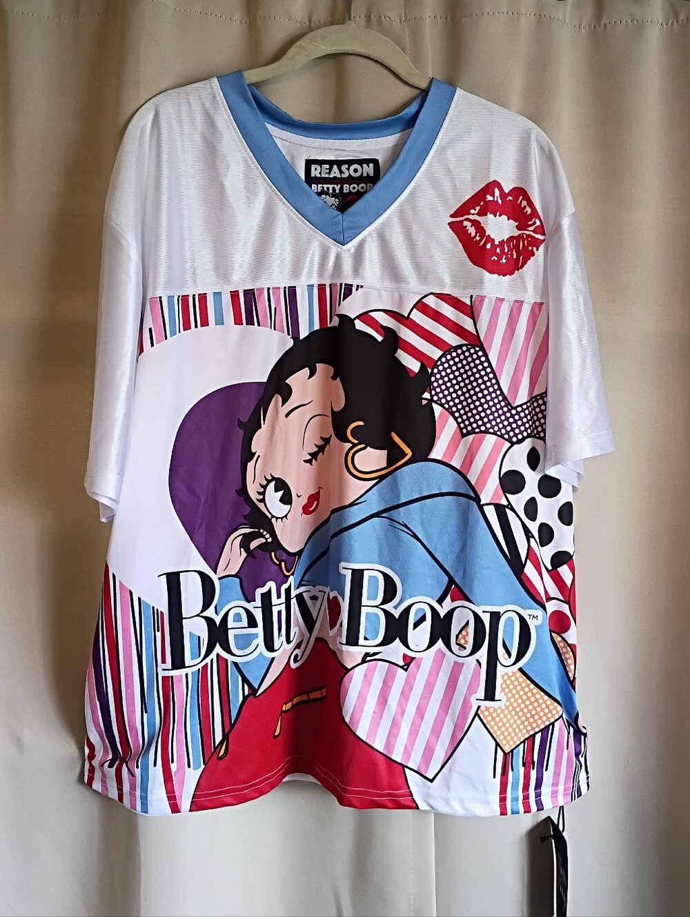 Reason x Betty Boop "Girl Boss 30" Graphic Mesh Jersey | NWT | Size 2X